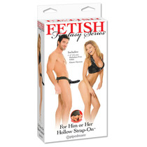 Pipedream Fetish Fantasy Series For Him or Her 6 in. Hollow Strap-On Black