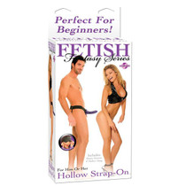 Pipedream Fetish Fantasy Series For Him or Her 6 in. Hollow Strap-On Purple/Black