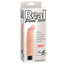 Pipedream Real Feel Lifelike Toyz No. 6 Realistic 8 in. Vibrating Dildo Beige