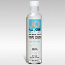 JO All-In-One Sensual Massage Glide Fragrance Free 4 oz.