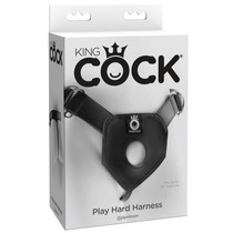 Pipedream King Cock Adjustable Play Hard Harness Black