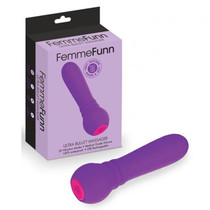 FemmeFunn Ultra Bullet Silicone 20 Function USB Rechargeable Waterproof Purple