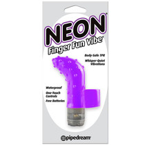 Pipedream Neon Finger Fun Vibe Textured Finger Vibrator Purple