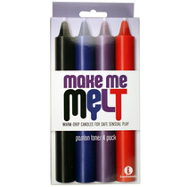 The 9's, Make Me Melt Sensual Warm-Drip Candles, 4 Pack, Passion Tones