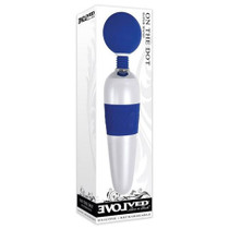 Evolved On The Dot Wand 7 Vibrating Functions 4 Speeds Per Function Silicone Head USB Rechargeable Cord Included Waterproof