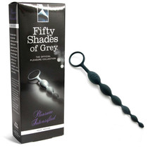 Fifty Shades of Grey Pleasure Intensified Silicone Anal Beads Black