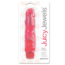 Pipedream Juicy Jewels Ruby Dream Flexible Realistic Vibrator Red