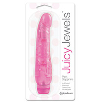 Pipedream Juicy Jewels Pink Sapphire Flexible Realistic Vibrator Pink