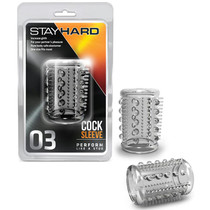 Blush Stay Hard Cock Sleeve 03 Penis Enhancer Clear