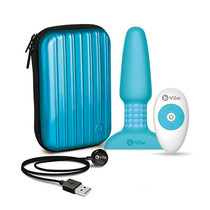 b-Vibe Silicone Vibrating Remote Controlled Multispeed Waterproof Anal Play Plug Teal