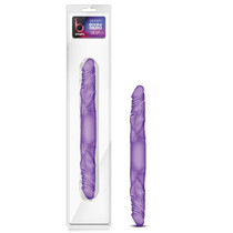 B Yours - 14in Double Dildo - Purple