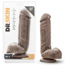 Dr. Skin - Mr. D - 8.5in Dildo with Suction Cup - Chocolate
