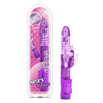 Blush Sexy Things Butterfly Thruster Mini Dual Stimulation Vibrator Purple