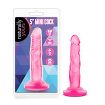 Blush Naturally Yours 5 in. Mini Cock Realistic Dildo with Suction Cup Pink