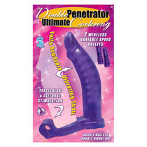 Double Penetrator Bendable C-Ring (Purple)