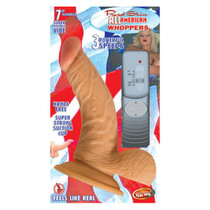 All American Whoppers 7in. Vibrating Dong With Balls
