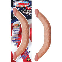 All American Whoppers 13in. Curved Double Dong (White)