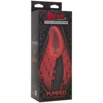 Kink - Pumped - Rechargeable Vibrating Sucking Vagina Pump Black/Red