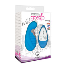 Curve Toys Gossip Whirl Remote-Controlled Waterproof Silicone Egg Vibrator Azure
