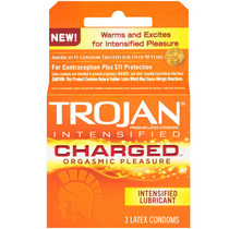 Trojan Charged w/Intensified Lubricant Condoms (3 pack)