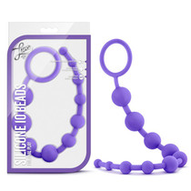 Blush Luxe Silicone 10 Beads for Anal Play Purple