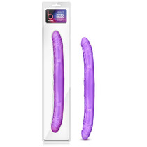 B Yours - 16in Double Dildo - Purple