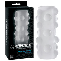 OptiMALE  Reversible UR3 Stroker  Rollerball Clear