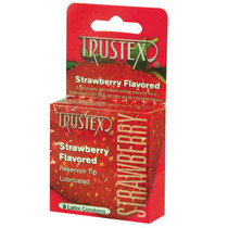 Trustex Flavored Condoms (Strawberry/3 Pack)