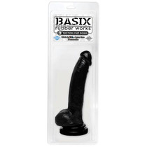 Basix Rubber Works - 9in. Thicky w/Suction Cup Black