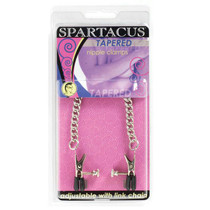 Spartacus Adjustable Nipple Clamps With Curbed Chain - 10309