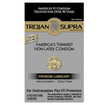 Trojan Supra Microsheer Polyurethane Condoms