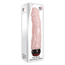 A&E The Stud Vibrating Dildo 9in Multi Speed Waterproof
