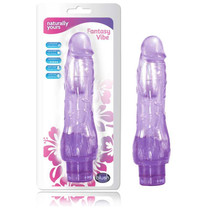 Blush Naturally Yours Fantasy Vibe Realistic 8.5 in. Vibrating Dildo Purple