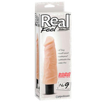 Pipedream Real Feel Lifelike Toyz No. 9 Realistic 8 in. Vibrating Dildo Beige