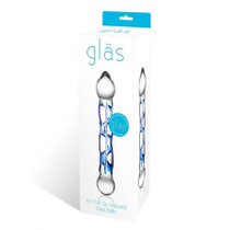 Glas 6.5" Full Tip Textured Glass Dildo