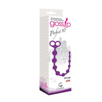 Curve Toys Gossip Perfect 10 Silicone Anal Beads Violet
