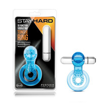 Blush Stay Hard 10 Function Vibrating Tongue Ring Blue