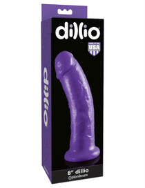 Pipedream Dillio 8 in. Realistic Dildo With Suction Cup Purple