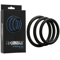 OptiMALE  3 C-Ring Set  Thin Black