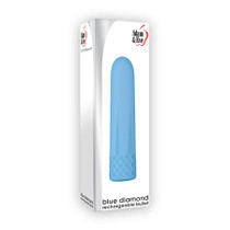A&E Blue Diamond Bullet 10 Function and Functions Rechargeable USB Cord Included Waterproof
