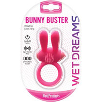 Wet Dreams Bunny Buster Cock Ring- Pink