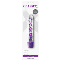 Pipedream Classix Mr. Twister 6.5 in. Vibrator and Sleeve Set Purple