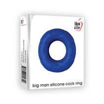 A&E Big Man Silicone Cock Ring Blue