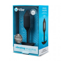 b-Vibe Vibrating Snug Plug 2 Rechargeable Weighted Silicone Anal Plug Black