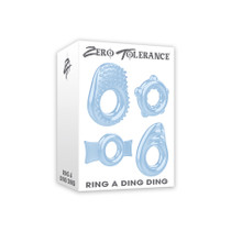 Zero Tolerance Ring A Ding Ding 4-Piece Cockring Set Blue