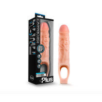 Blush Performance Plus 9 in. Silicone Cock Sheath Penis Extender Sling Beige