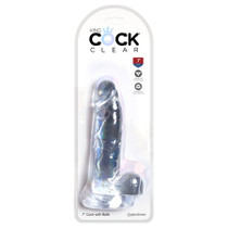 Pipedream King Cock Clear 7 in. Cock With Balls Realistic Suction Cup Dildo