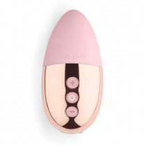 Le Wand Chrome Point Rechargeable Silicone Mini Vibrator Rose Gold