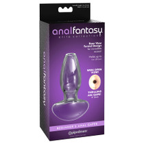 Pipedream Anal Fantasy Elite Collection Beginner's Anal Gaper Glass Tunnel Plug Clear