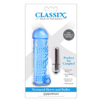 Classix Textured Sleeve & Bullet - Blue